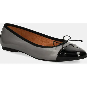 Dámské baleríny Kožené baleríny Jonak DAXI VERNIS CUIR 3400191 šedá 90X, EUR 37