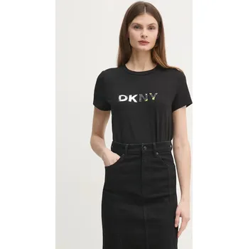 Pánské tričko Tričko Dkny černá barva, P4KHAWNA 99X, vel. M