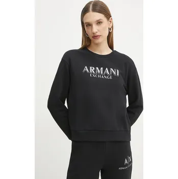 Dámská mikina Armani Exchange Mikina XW000159 AF11851 UC001 Černá Regular Fit M