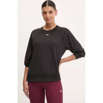 Dámská mikina Tréninková mikina Puma Cloudspun 526688 černá 99X, vel. S