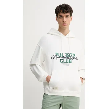 Oblečení a móda Bavlněná mikina Pepe Jeans TALBOT HOODIE PM582848 bílá 00X, vel. XL