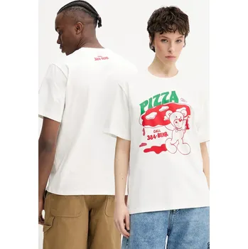 Bavlněné tričko Inbetweeners S5TWUATH041 béžová 01X, vel. L