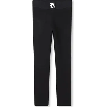 Dívčí legíny Dětské legíny Dkny černá barva, s potiskem, D62272 D62272.114.150 99X, vel. 114