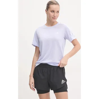 Pánské tričko Běžecké tričko adidas Performance Own The Run JD2276 fialová 04X, vel. M