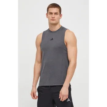 Pánské tričko Tréninkové tričko adidas Performance Designed for Training IS3819 šedá 90X, vel. M