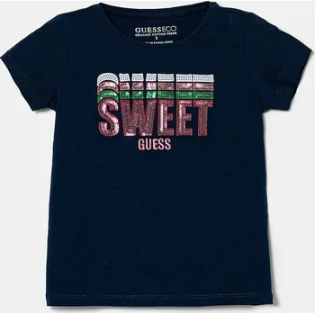 Chlapecké tričko Dětské tričko Guess tmavomodrá barva, K5RI17 K6YW4 K5RI17.K6YW4.PPYA 59X, vel. 105-112