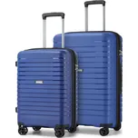 Sada 2 rozšiřitelných PP kufrů Kono - navy