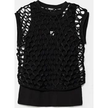 Dámské tričko Dětský top Dkny D62317.156.162 černá 99X, vel. 156