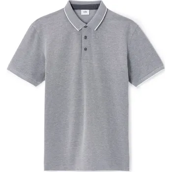 Pánské oblečení Celio Polo tričko Leoxy 1165799 Šedá S