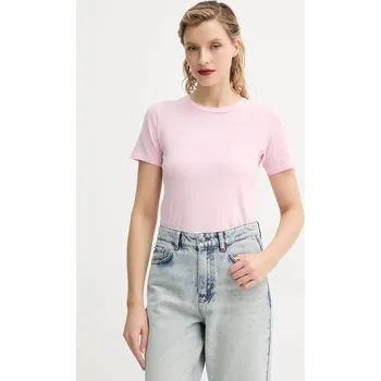 Bavlněné tričko American Vintage GAMI21E25 růžová 03X, vel. M