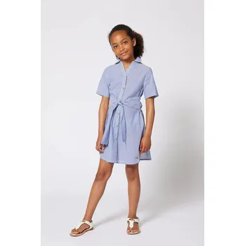 Dámské šaty Dětské bavlněné šaty Michael Kors modrá barva, midi, R30301 R30301.114.150 55X, vel. 138