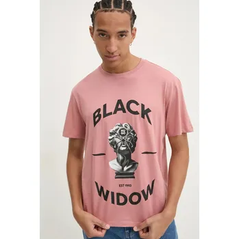 Bavlněné tričko HUGO 50530684 růžová 39C, vel. XXL