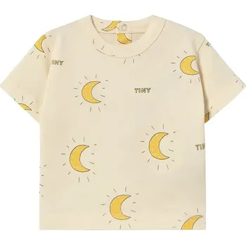 Chlapecké tričko Bavlněné dětské tričko Tinycottons MIDNIGHT SUN BABY TEE SS25.023 béžová 02X, vel. 68