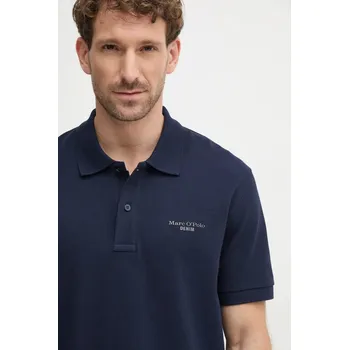 Pánské tričko Bavlněné polo tričko Marc O'Polo tmavomodrá barva, 5000005925 59X, vel. S