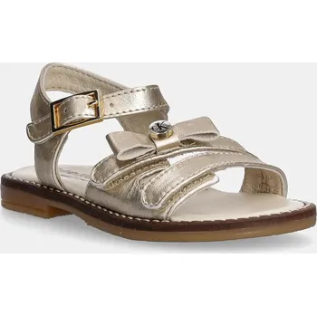 Dívčí obuv Dětské kožené sandály Calvin Klein Jeans zelená barva, V1A2-83050 V1A2.83050.20.23 10Y, EUR 23