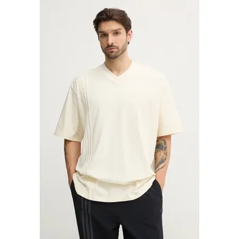 Bavlněné tričko adidas Originals FRONT ST TEE JD0912 béžová 08X, vel. S