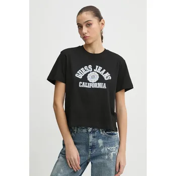 Pánská móda Bavlněné tričko Guess Jeans W5RI43.K8HM0 černá 99X, vel. XL