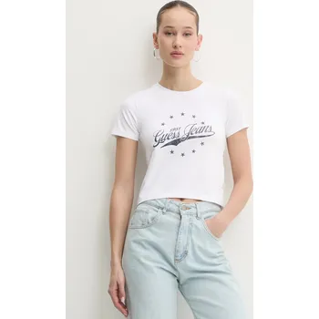 Pánská móda Tričko Guess Jeans W5RI59.J1314 bílá 00X, vel. S