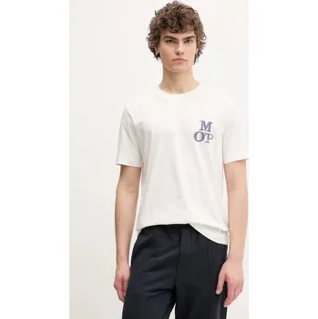 Bavlněné tričko Marc O'Polo 522201251232 bílá 00A, vel. XL