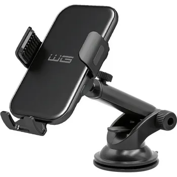 Držák do auta Winner Group Držák telefonu s nabíjením Qi 15W, přísavkou a výsuvným ramenem