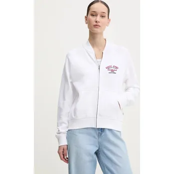 Pánská mikina Bavlněná mikina Guess Jeans W5RQ22.K68I4 bílá 00X, vel. S