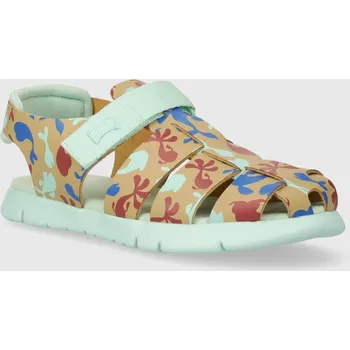 Dívčí obuv Dětské kožené sandály Camper K800242.25.34 zelená 70X, EUR 34