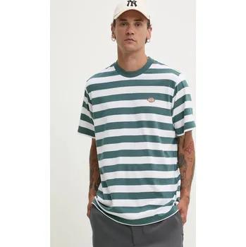 Bavlněné tričko Dickies zelená barva DK0A4Y8YAF01 77X, vel. M