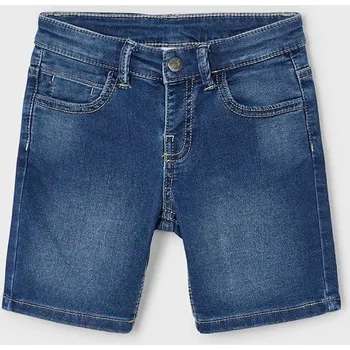 Chlapecké kraťasy Dětské riflové kraťasy Mayoral soft denim tmavomodrá barva, 3218 3218.5B.Mini.PPYA 59X, vel. 104