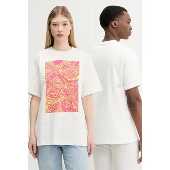 Pánské tričko Bavlněné tričko Herschel 50546.05977 béžová 01X, vel. S