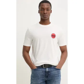 Pánské tričko Bavlněné tričko HUGO 50530641 bílá 00X, vel. XL