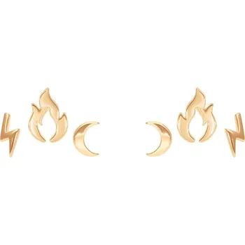 Náušnice Náušnice Lilou Flame of Love 244/10/KOL/NO2/3/PO zlatá GLD, vel. ONE SIZE