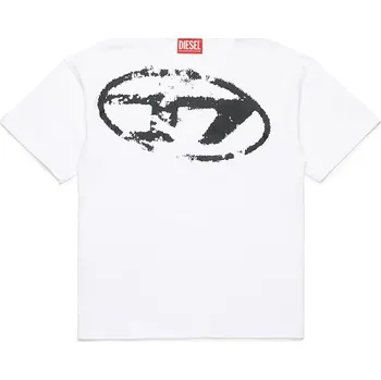 Chlapecké tričko Dětské bavlněné tričko Diesel TBOXTN14 OVER T-SHIRT J02240 bílá 00X, vel. 106
