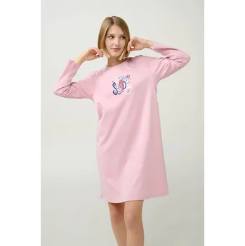 Dámská noční košile Vamp Dámská zimní bavlněná noční košile 21964