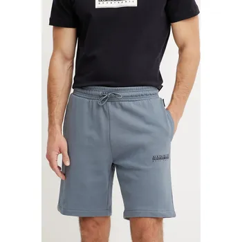 Pánské kraťasy Bavlněné šortky Napapijri N-Gori pánské, šedá barva, NP0A4IBQG1Y1 90X, vel. L