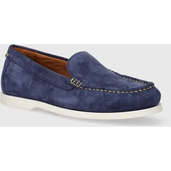 Dámské mokasíny Semišové mokasíny Polo Ralph Lauren Merton Vnetn 803932196002.410 námořnická modř 59X, EUR 46