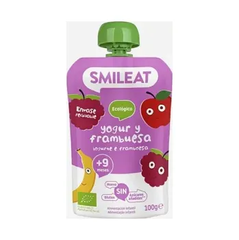 Dětská výživa Kapsička řecký jogurt, jablko, banán, malina a rýže 9M+ BIO 100 g