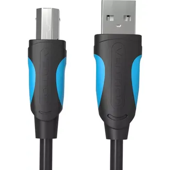Datový kabel Vention VAS-A16-B100 USB-A na USB-B Print, 1m, černý