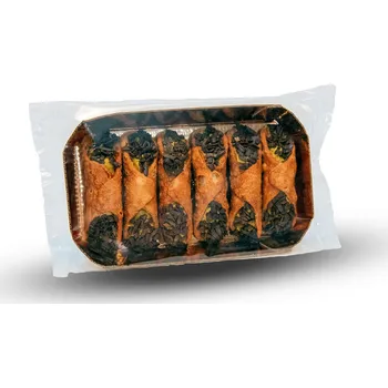 Trvanlivě pečivo Naldoni Dolciaria Naldoni Cannoli Siciliani dubajské s pistáciovým krémem s kadaifi (Dubai chocolate) 200g