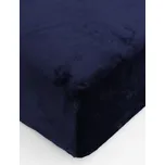 Prostěradlo mikroplyš Deluxe 180 x 200 cm - tmavě modrá
