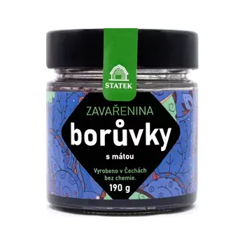 konzervovaná ryba BORŮVKOVÁ ZAVAŘENINA S MÁTOU 190 g