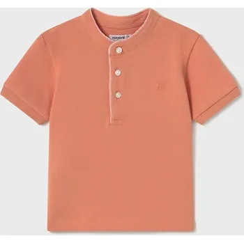 Chlapecké tričko Dětské polo tričko Mayoral oranžová barva, 1107 1107.3B.Baby.PPYA 22X, vel. 86
