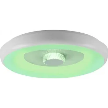 JUSTLIGHT LED stropní svítidlo bílé s křišťálovým efektem, dálkové ovládání, Tuya, stmívatelné s aplikací RGB/2700-5000K - JUST LIGHT LD 14271-16