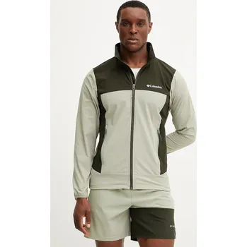 Pánská softshellová bunda Outdoorová bunda Columbia Heather Canyon II zelená barva, 2117073 97X, vel. L