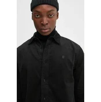 Pánská košile Bavlněná košile G-Star Clean Regular černá barva, regular, s klasickým límcem, D25196-D751 D25196.D751 99X, vel. L