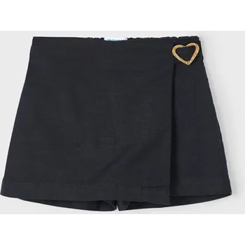 Chlapecké kraťasy Dětské bavlněné šortky Mayoral černá barva, hladké, 3906 3906.6E.Mini.PPYA 99X, vel. 110