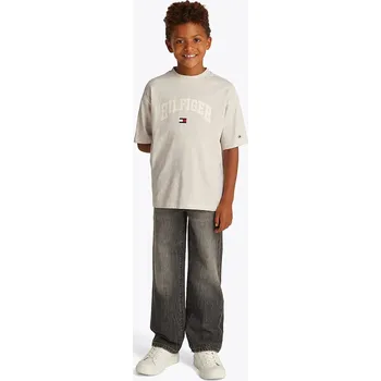 Chlapecké tričko Dětské bavlněné tričko Tommy Hilfiger KB0KB09533.104.122.PPYA bílá 00X, vel. 116