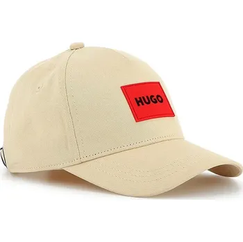 Kšiltovka Dětská bavlněná kšiltovka HUGO béžová barva, G00313 12X, vel. 58