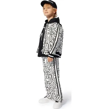 Chlapecké kalhoty Dětské bavlněné tepláky Marc Jacobs W60468.156 bílá 00X, vel. 156