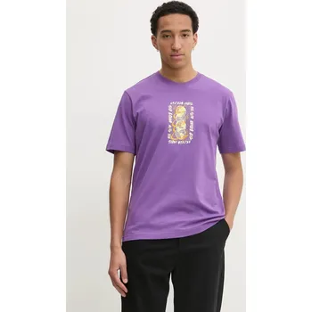 Bavlněné tričko adidas Originals Q12 TS STREET W JP4498 fialová 44X, vel. M