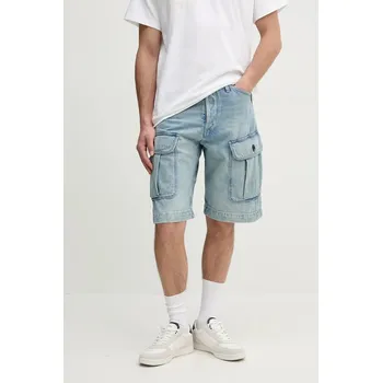 Pánské kraťasy Džínové šortky G-Star pánské, modrá barva, D26528-D788 D26528.D788 55J, vel. 32